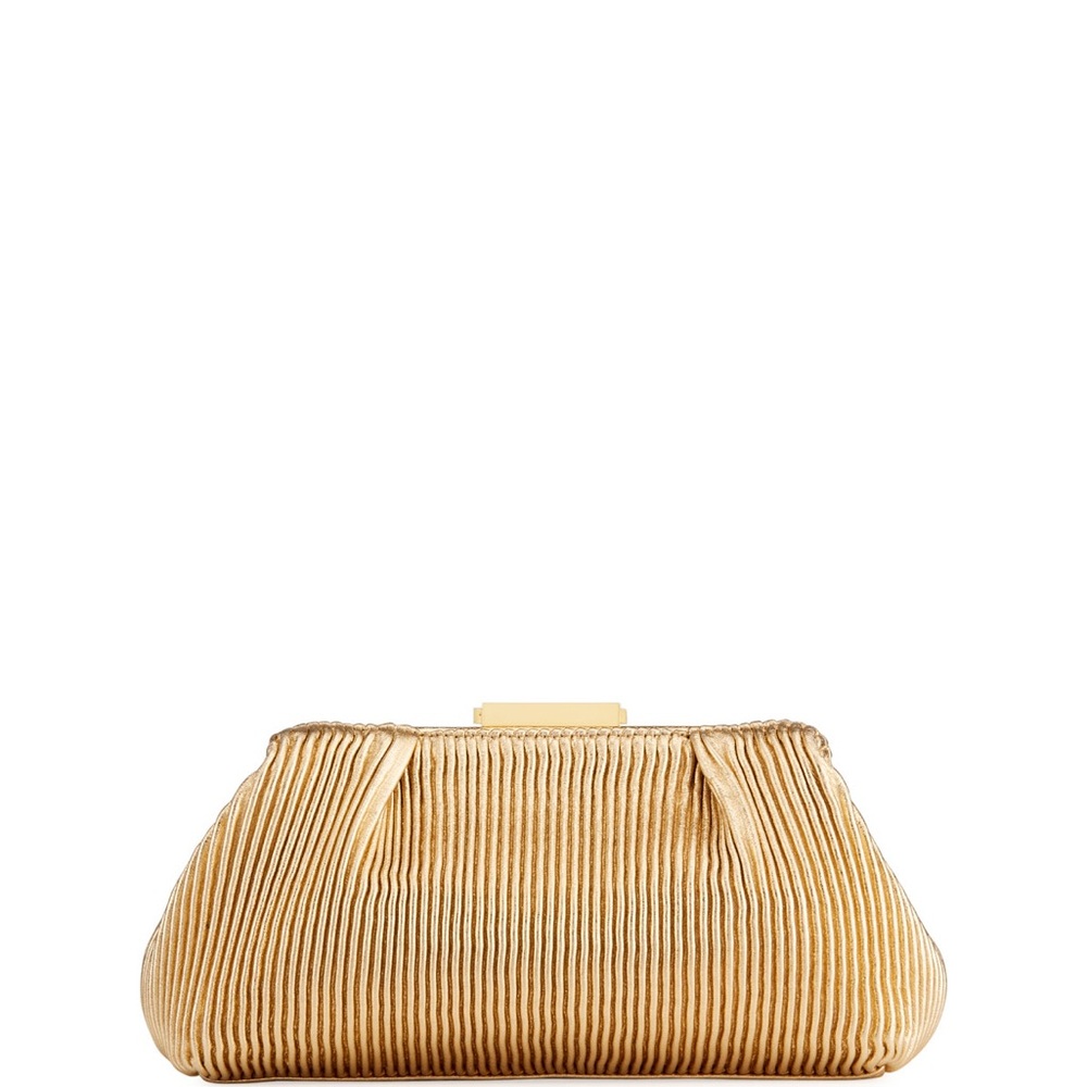 Demellier “The Florence” clutch bag in Gold